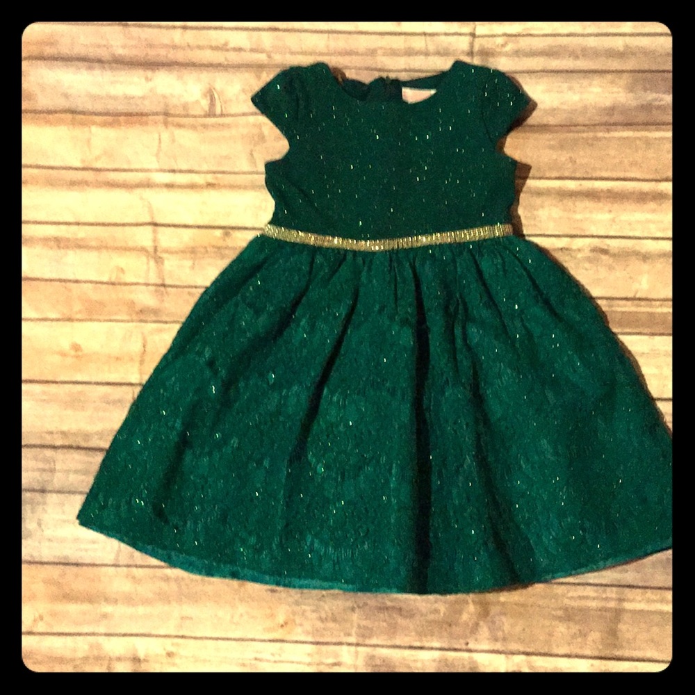 Emerald Green sparkle dress ⭐️size 6/6x⭐️